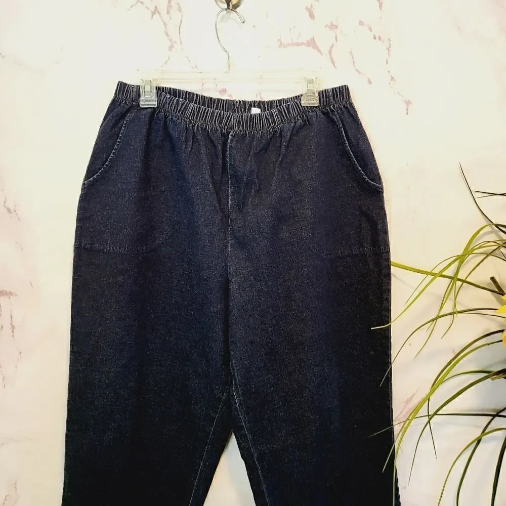 Denim & Company pull on denim jeans